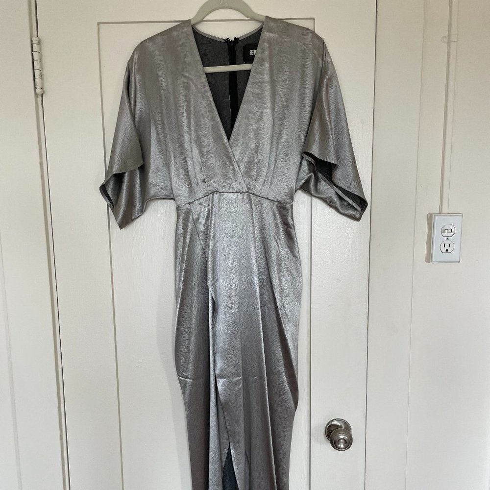 Reformation Satin Silver gown